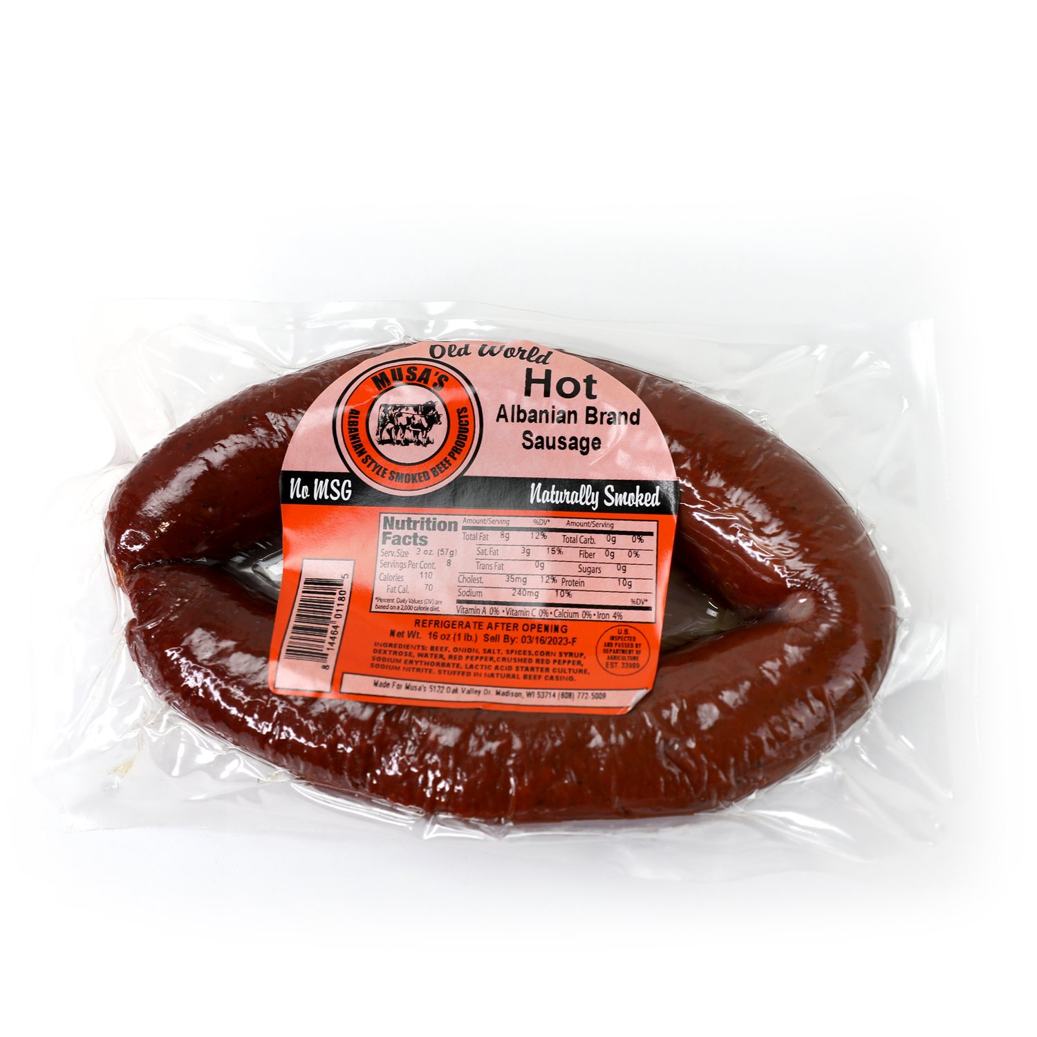 Musa’s Albanian Hot Sausage