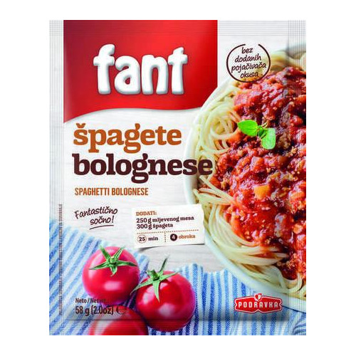 Podravka-Fant for Spaghetti Bologness